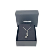 Chanel Black Cross/CC Necklace